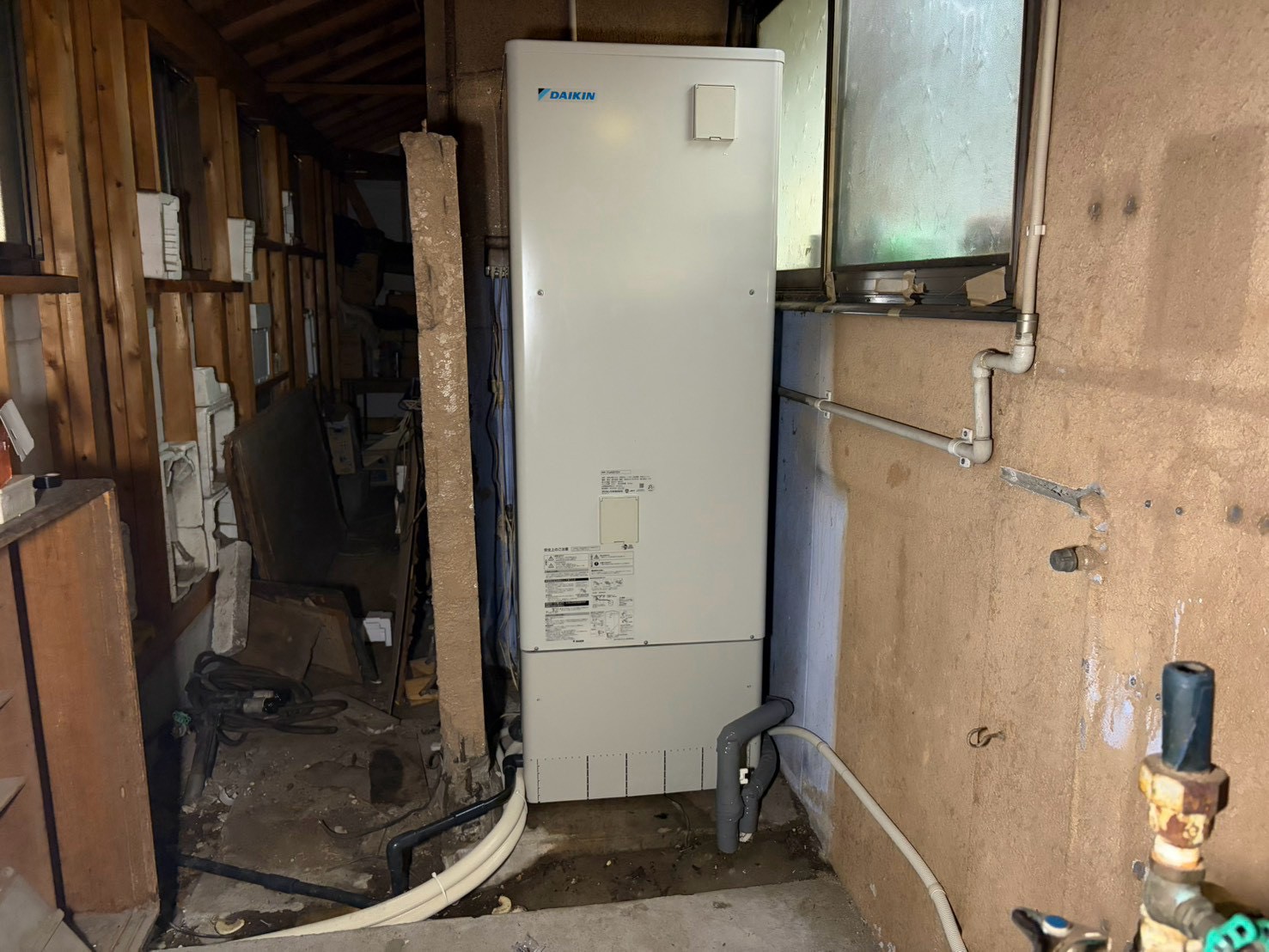 岐阜県　中津川市　S様　電気温水器→ダイキンエコキュート入替工事